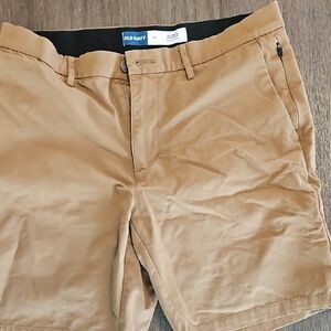 Old Navy Men's Brown Flat Front Shorts